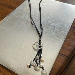 NWT Black and Silver Necklace